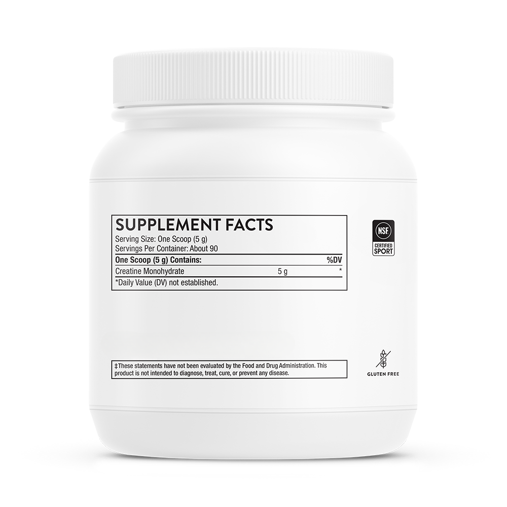 Creatine, Micronized Creatine Monohydrate Powder, 90 Servings
